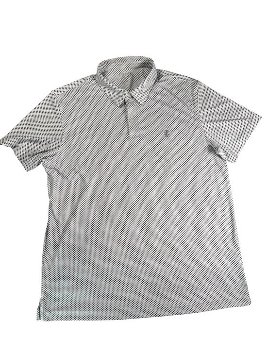 Izod Other - IZOD Golf Performance Stretch Polo Shirt Men’s XL Grey Star Print Athletic Tee